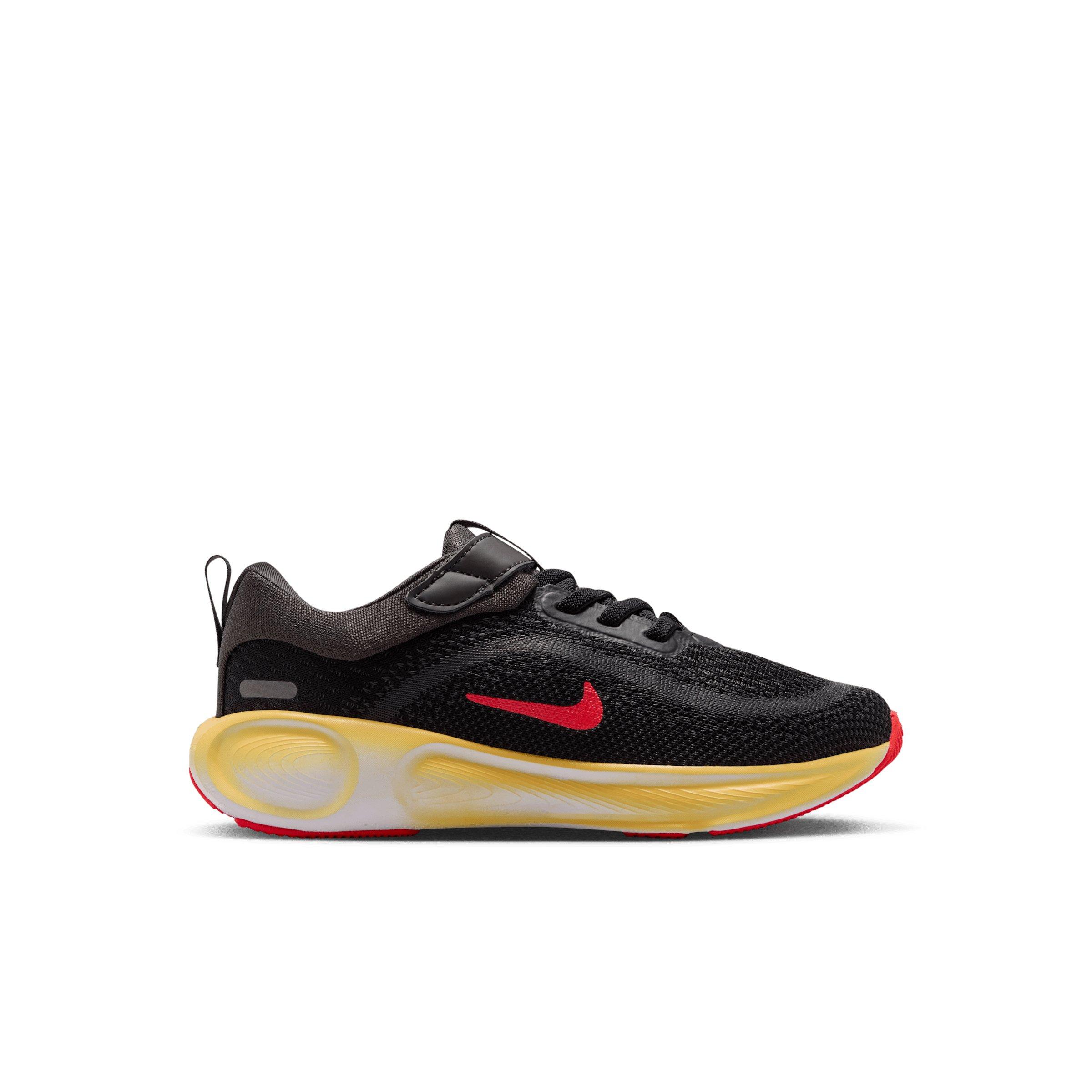 Nike Stellar Ride "Black/Medium Ash/Light Crimson/Bright Crimson" Preschool Boys' Running Shoe - BLACK/MD ASH/LT CRIMSON/CRIMSON